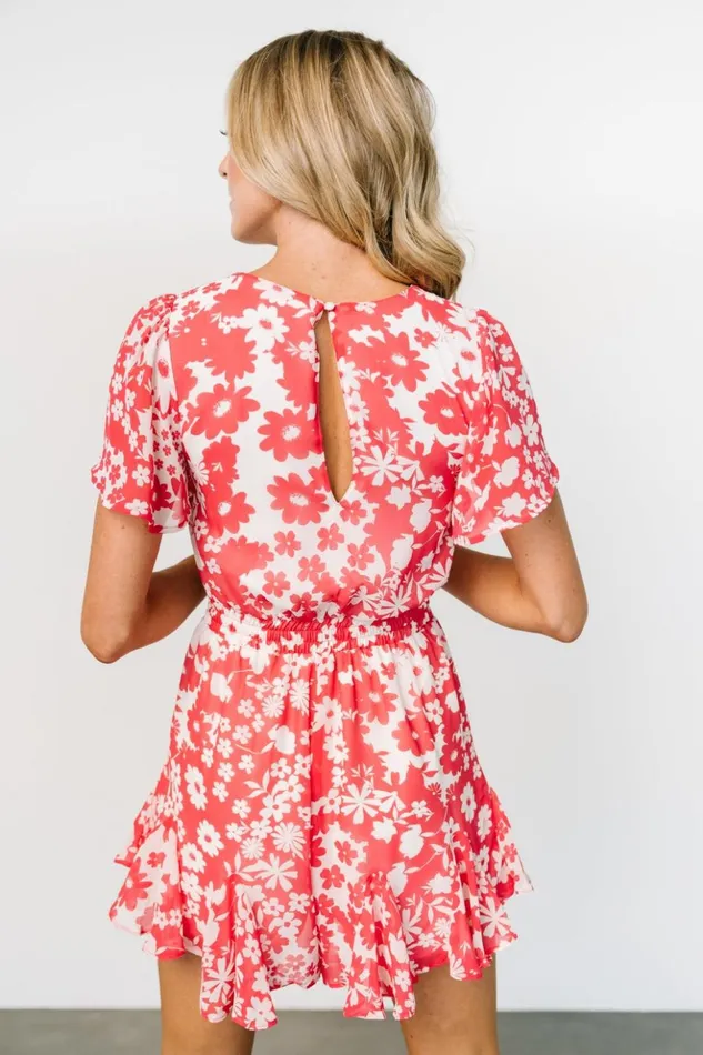 Baltic Born Jumpsuits and Rompers Candy Romper Coral White Floral 8211 Women Baltic Born Jumpsuits and Rompers Candy Romper Coral White Floral 8211 Women