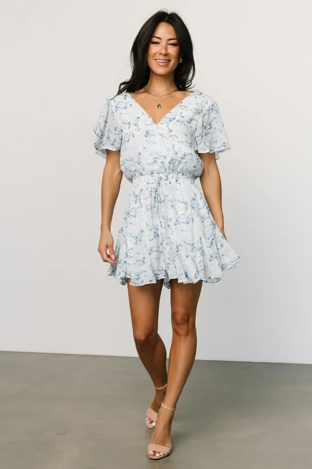 Baltic Born Jumpsuits and Rompers Candy Romper Off White Blue 8211 Women