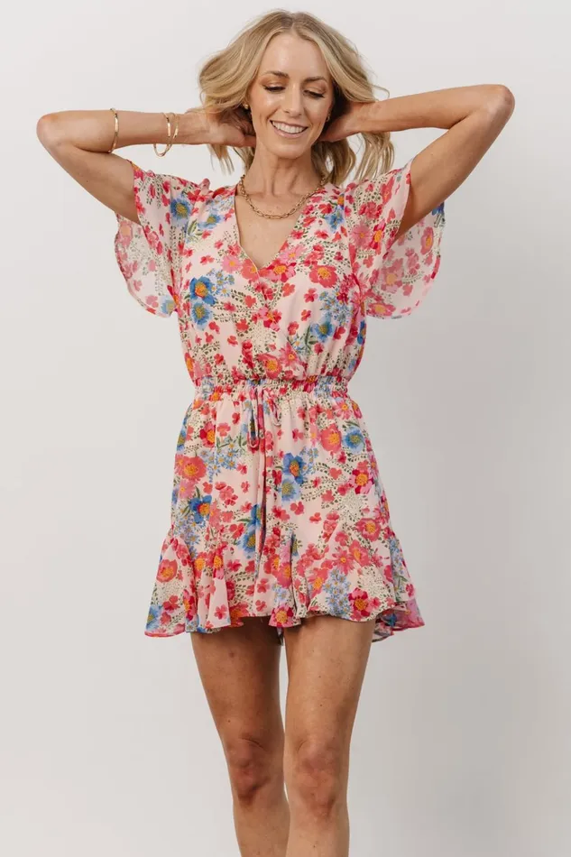 Baltic Born Jumpsuits and Rompers Candy Romper Pink Blue Floral 8211 Women Baltic Born Jumpsuits and Rompers Candy Romper Pink Blue Floral 8211 Women