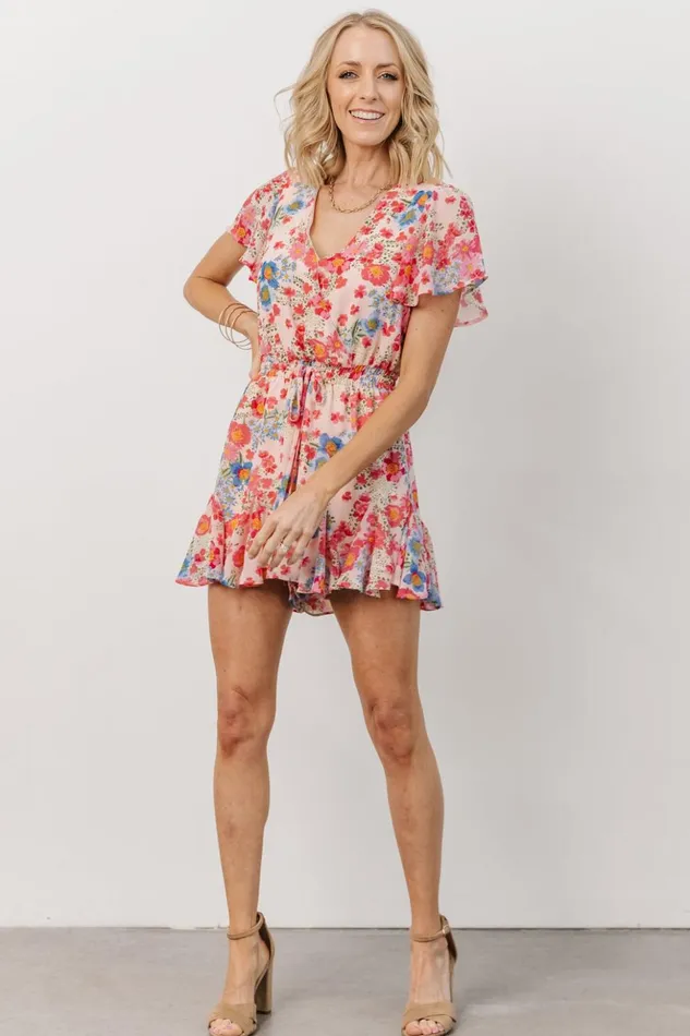 Baltic Born Jumpsuits and Rompers Candy Romper Pink Blue Floral 8211 Women Baltic Born Jumpsuits and Rompers Candy Romper Pink Blue Floral 8211 Women