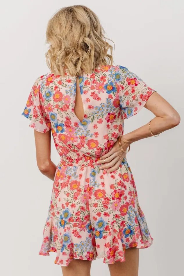 Baltic Born Jumpsuits and Rompers Candy Romper Pink Blue Floral 8211 Women Baltic Born Jumpsuits and Rompers Candy Romper Pink Blue Floral 8211 Women