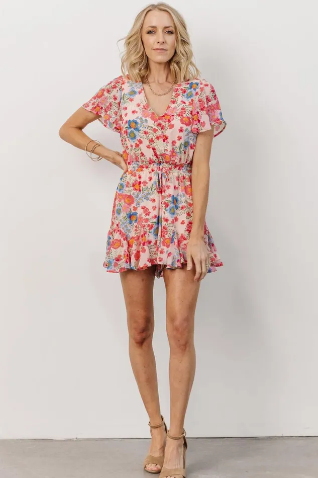 Baltic Born Jumpsuits and Rompers Candy Romper Pink Blue Floral 8211 Women Baltic Born Jumpsuits and Rompers Candy Romper Pink Blue Floral 8211 Women