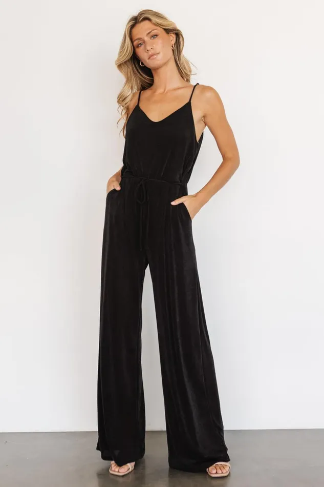 Baltic Born Jumpsuits and Rompers Colton Sleeveless Jumpsuit Black 8211 Women Baltic Born Jumpsuits and Rompers Colton Sleeveless Jumpsuit Black 8211 Women