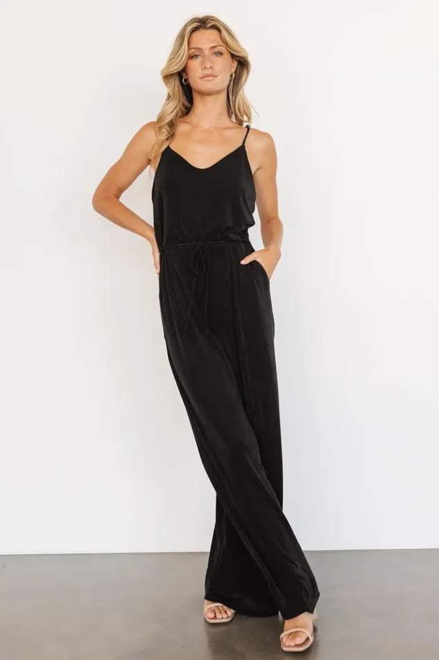 Baltic Born Jumpsuits and Rompers Colton Sleeveless Jumpsuit Black 8211 Women Baltic Born Jumpsuits and Rompers Colton Sleeveless Jumpsuit Black 8211 Women