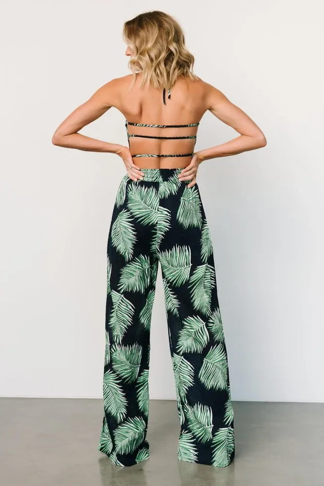 Baltic Born Jumpsuits and Rompers Darlene Jumpsuit Navy Palm Print 8211 Women Baltic Born Jumpsuits and Rompers Darlene Jumpsuit Navy Palm Print 8211 Women