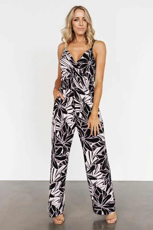Baltic Born Jumpsuits and Rompers Duncan Sleeveless Jumpsuit Black Cream 8211 Women Baltic Born Jumpsuits and Rompers Duncan Sleeveless Jumpsuit Black Cream 8211 Women