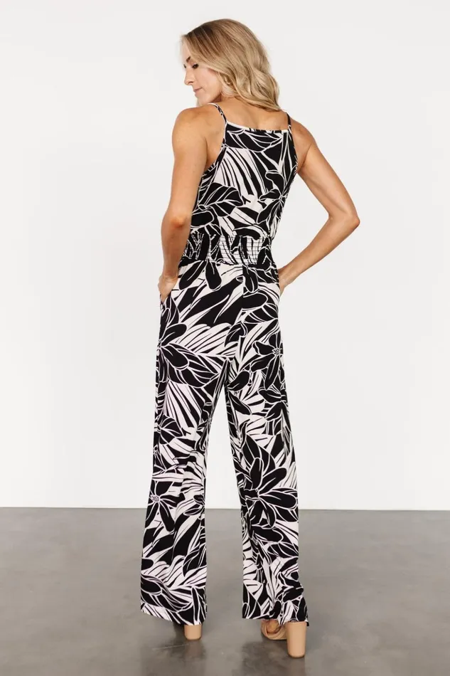 Baltic Born Jumpsuits and Rompers Duncan Sleeveless Jumpsuit Black Cream 8211 Women Baltic Born Jumpsuits and Rompers Duncan Sleeveless Jumpsuit Black Cream 8211 Women
