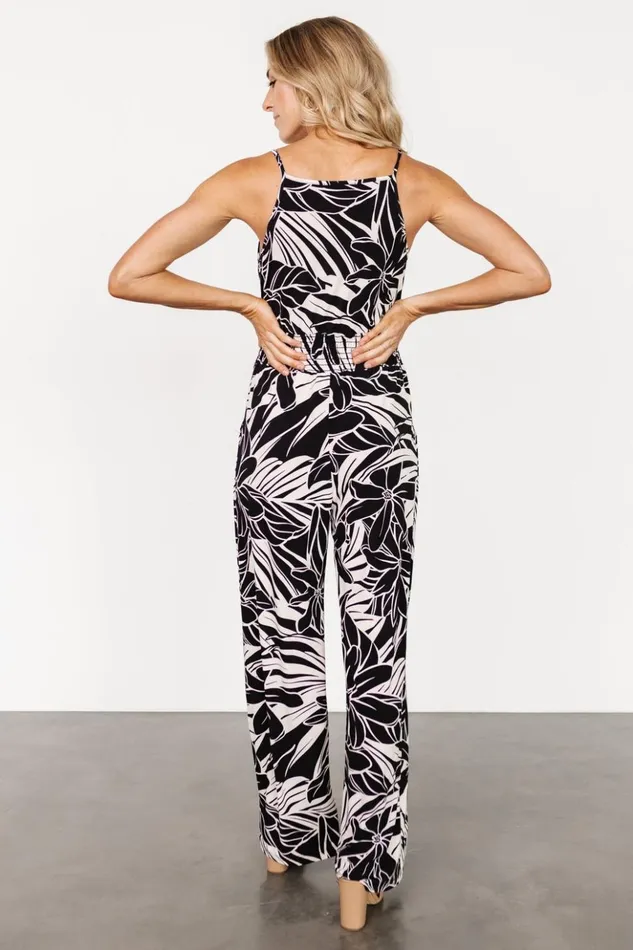 Baltic Born Jumpsuits and Rompers Duncan Sleeveless Jumpsuit Black Cream 8211 Women Baltic Born Jumpsuits and Rompers Duncan Sleeveless Jumpsuit Black Cream 8211 Women