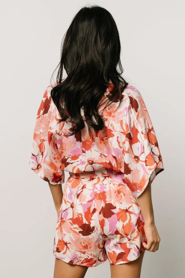Baltic Born Jumpsuits and Rompers Ellis Romper Rust Pink Floral 8211 Women Baltic Born Jumpsuits and Rompers Ellis Romper Rust Pink Floral 8211 Women