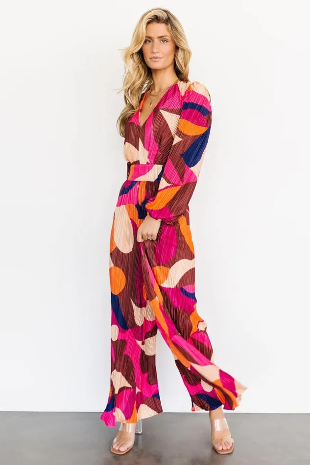 Baltic Born Jumpsuits and Rompers Fran Pleated Jumpsuit Multi 8211 Women