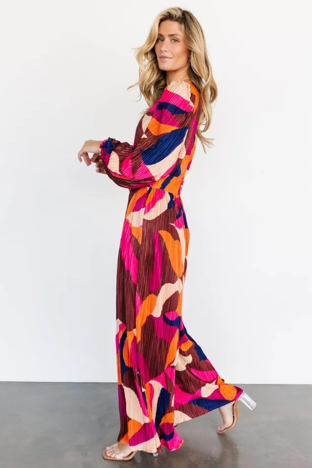 Baltic Born Jumpsuits and Rompers Fran Pleated Jumpsuit Multi 8211 Women Baltic Born Jumpsuits and Rompers Fran Pleated Jumpsuit Multi 8211 Women