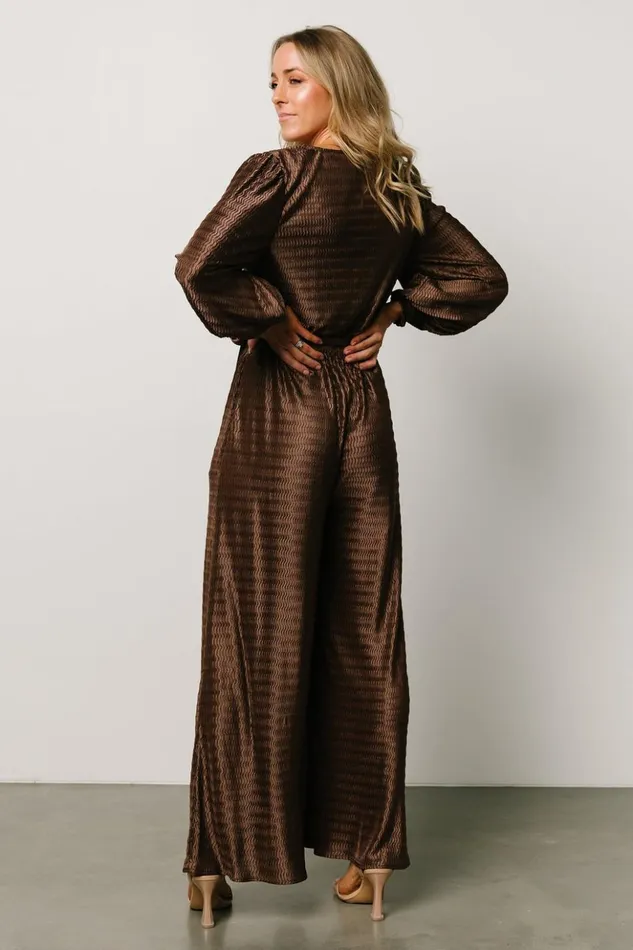 Baltic Born Jumpsuits and Rompers Gabriel Jumpsuit Brown 8211 Women Baltic Born Jumpsuits and Rompers Gabriel Jumpsuit Brown 8211 Women