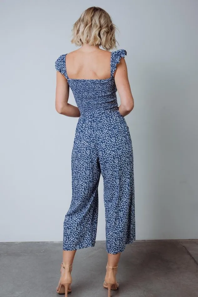 Baltic Born Jumpsuits and Rompers Hadley Smocked Jumpsuit Navy 8211 Women Baltic Born Jumpsuits and Rompers Hadley Smocked Jumpsuit Navy 8211 Women