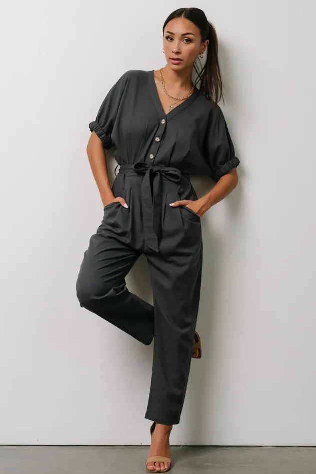 Baltic Born Jumpsuits and Rompers Heidi Jumpsuit Dark Slate 8211 Women Baltic Born Jumpsuits and Rompers Heidi Jumpsuit Dark Slate 8211 Women