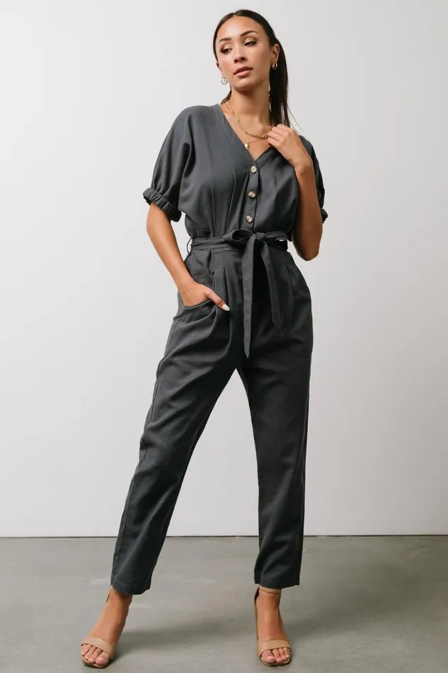 Baltic Born Jumpsuits and Rompers Heidi Jumpsuit Dark Slate 8211 Women Baltic Born Jumpsuits and Rompers Heidi Jumpsuit Dark Slate 8211 Women