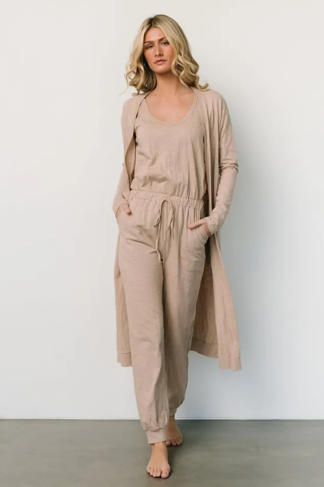 Baltic Born Jumpsuits and Rompers Janae Jumpsuit Cardigan Set Oatmeal 8211 Women Baltic Born Jumpsuits and Rompers Janae Jumpsuit Cardigan Set Oatmeal 8211 Women