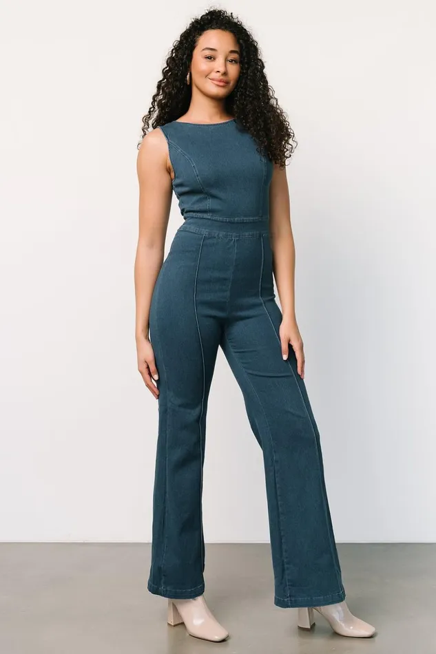 Baltic Born Jumpsuits and Rompers Katy Tank Jumpsuit Denim Blue 8211 Women Baltic Born Jumpsuits and Rompers Katy Tank Jumpsuit Denim Blue 8211 Women