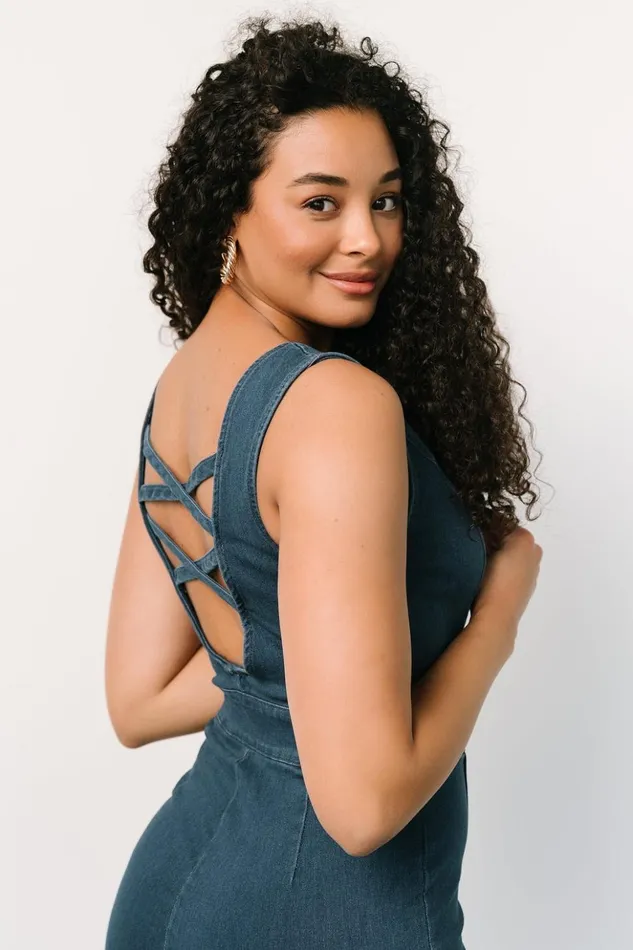Baltic Born Jumpsuits and Rompers Katy Tank Jumpsuit Denim Blue 8211 Women Baltic Born Jumpsuits and Rompers Katy Tank Jumpsuit Denim Blue 8211 Women