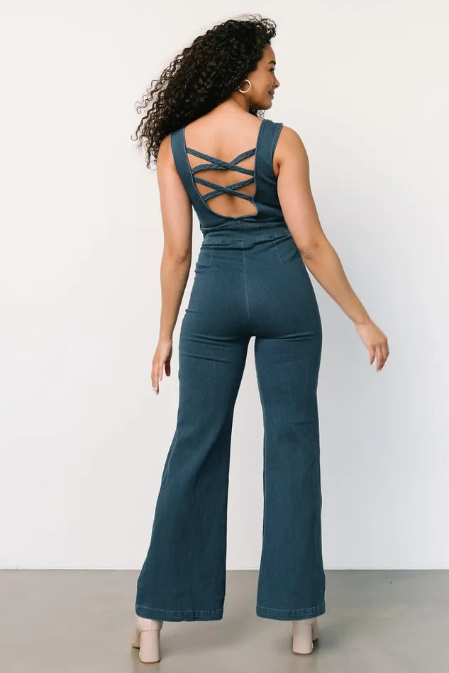 Baltic Born Jumpsuits and Rompers Katy Tank Jumpsuit Denim Blue 8211 Women Baltic Born Jumpsuits and Rompers Katy Tank Jumpsuit Denim Blue 8211 Women
