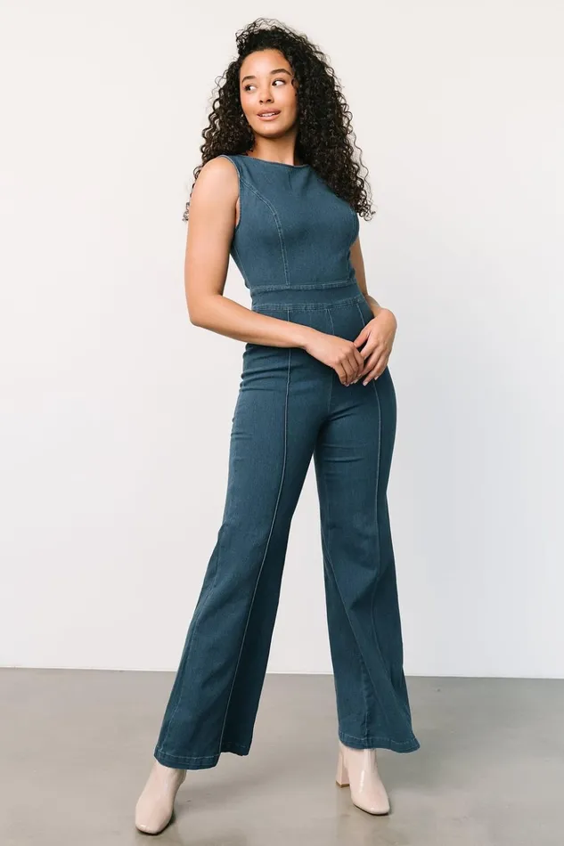 Baltic Born Jumpsuits and Rompers Katy Tank Jumpsuit Denim Blue 8211 Women Baltic Born Jumpsuits and Rompers Katy Tank Jumpsuit Denim Blue 8211 Women