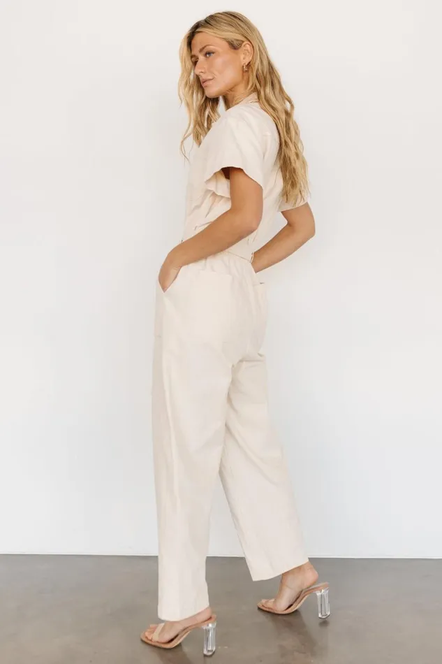 Baltic Born Jumpsuits and Rompers Newport Jumpsuit Cream 8211 Women Baltic Born Jumpsuits and Rompers Newport Jumpsuit Cream 8211 Women