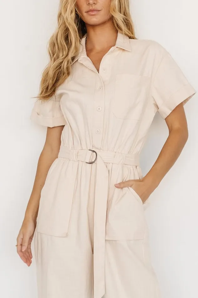 Baltic Born Jumpsuits and Rompers Newport Jumpsuit Cream 8211 Women Baltic Born Jumpsuits and Rompers Newport Jumpsuit Cream 8211 Women