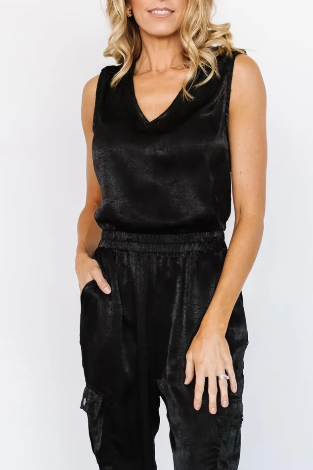 Baltic Born Jumpsuits and Rompers Nichols Sleeveless Jumpsuit Black 8211 Women Baltic Born Jumpsuits and Rompers Nichols Sleeveless Jumpsuit Black 8211 Women