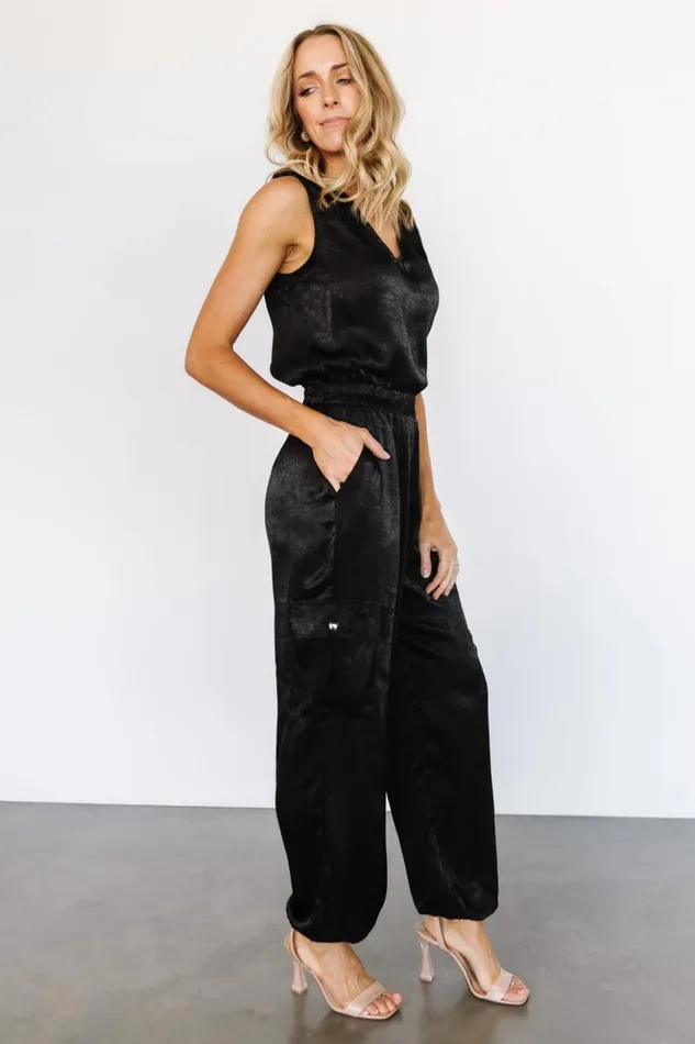 Baltic Born Jumpsuits and Rompers Nichols Sleeveless Jumpsuit Black 8211 Women Baltic Born Jumpsuits and Rompers Nichols Sleeveless Jumpsuit Black 8211 Women