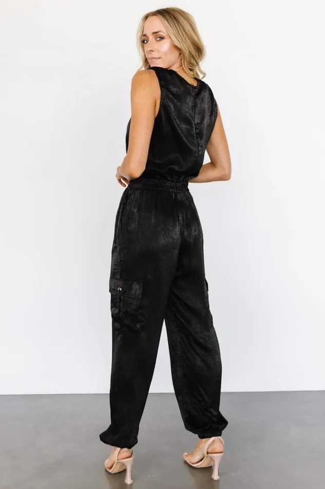 Baltic Born Jumpsuits and Rompers Nichols Sleeveless Jumpsuit Black 8211 Women Baltic Born Jumpsuits and Rompers Nichols Sleeveless Jumpsuit Black 8211 Women