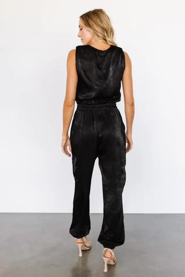 Baltic Born Jumpsuits and Rompers Nichols Sleeveless Jumpsuit Black 8211 Women Baltic Born Jumpsuits and Rompers Nichols Sleeveless Jumpsuit Black 8211 Women