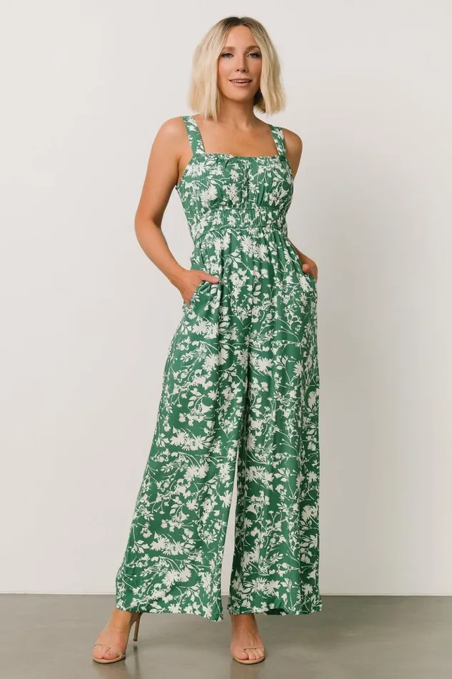 Baltic Born Jumpsuits and Rompers Palisades Tank Jumpsuit Green Print 8211 Women Baltic Born Jumpsuits and Rompers Palisades Tank Jumpsuit Green Print 8211 Women