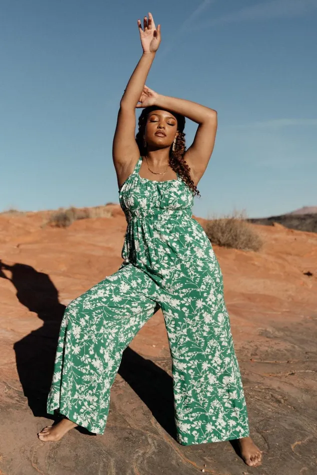 Baltic Born Jumpsuits and Rompers Palisades Tank Jumpsuit Green Print 8211 Women Baltic Born Jumpsuits and Rompers Palisades Tank Jumpsuit Green Print 8211 Women