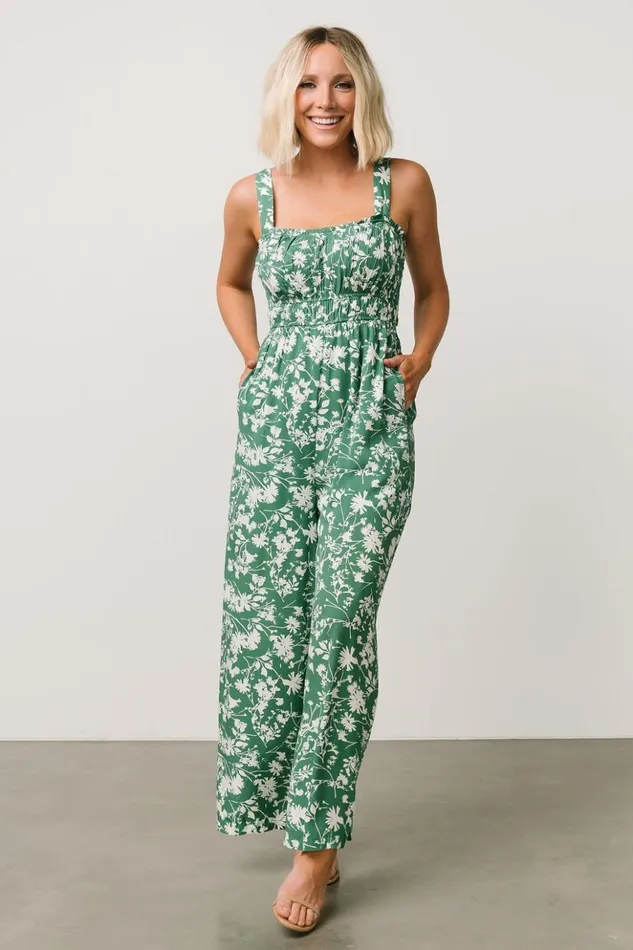 Baltic Born Jumpsuits and Rompers Palisades Tank Jumpsuit Green Print 8211 Women Baltic Born Jumpsuits and Rompers Palisades Tank Jumpsuit Green Print 8211 Women