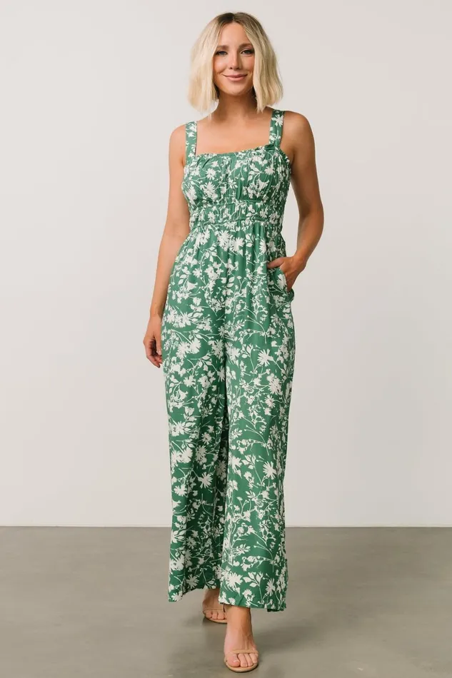 Baltic Born Jumpsuits and Rompers Palisades Tank Jumpsuit Green Print 8211 Women Baltic Born Jumpsuits and Rompers Palisades Tank Jumpsuit Green Print 8211 Women