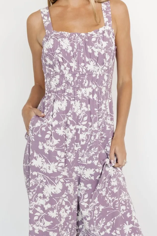 Baltic Born Jumpsuits and Rompers Palisades Tank Jumpsuit Lavender Print 8211 Women Baltic Born Jumpsuits and Rompers Palisades Tank Jumpsuit Lavender Print 8211 Women