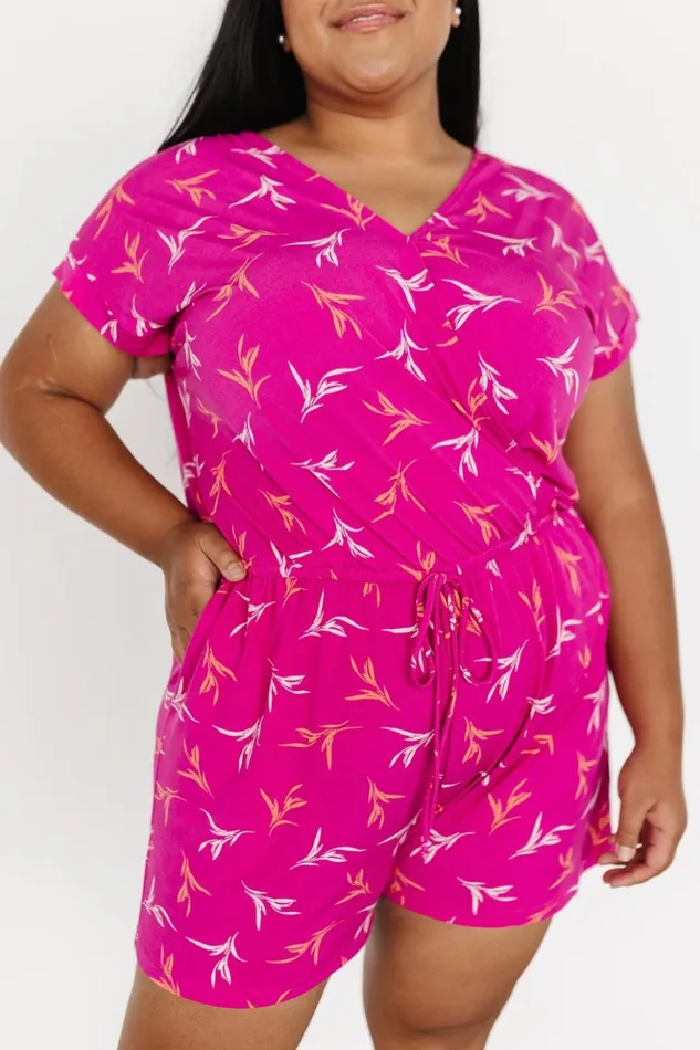 Baltic Born Jumpsuits and Rompers Parkland Romper Fuchsia Print 8211 Women Baltic Born Jumpsuits and Rompers Parkland Romper Fuchsia Print 8211 Women
