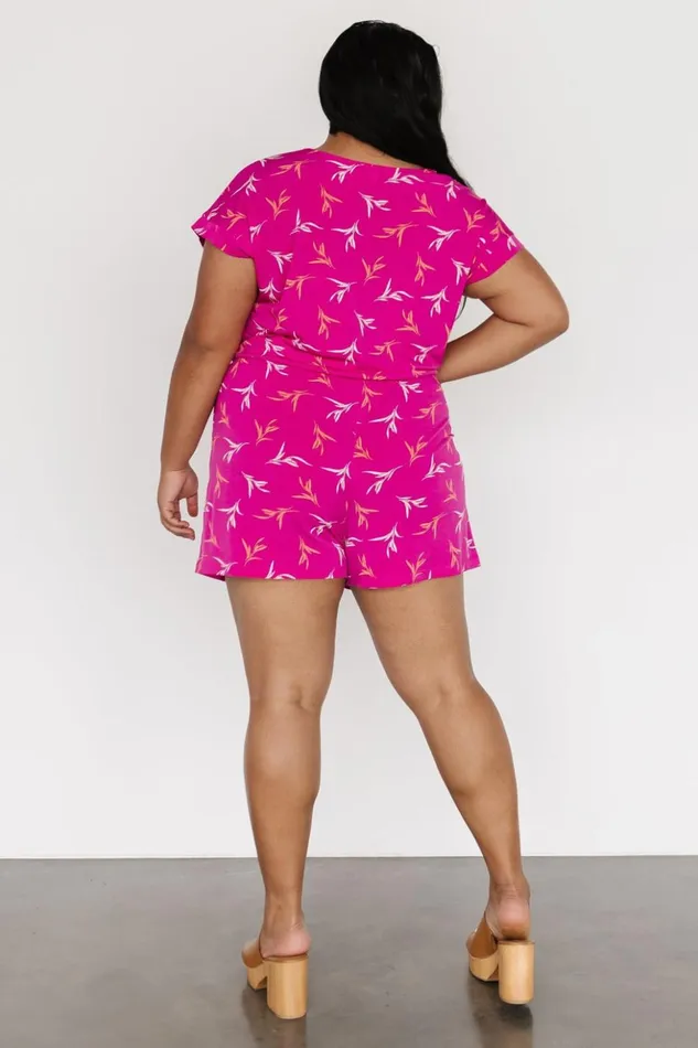 Baltic Born Jumpsuits and Rompers Parkland Romper Fuchsia Print 8211 Women Baltic Born Jumpsuits and Rompers Parkland Romper Fuchsia Print 8211 Women