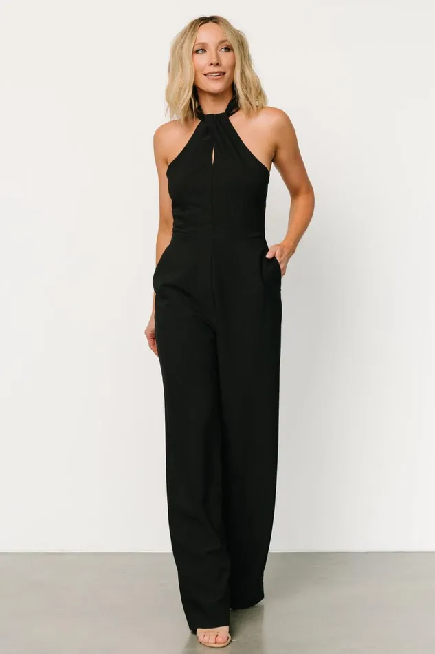 Baltic Born Jumpsuits and Rompers Raya Halter Jumpsuit Black 8211 Women Baltic Born Jumpsuits and Rompers Raya Halter Jumpsuit Black 8211 Women