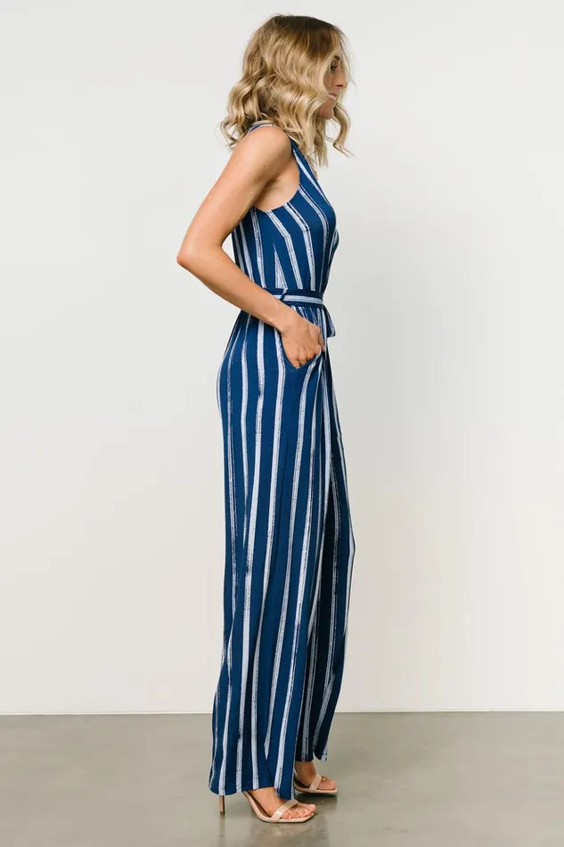 Baltic Born Jumpsuits and Rompers Reya Tank Jumpsuit Blue Stripe 8211 Women Baltic Born Jumpsuits and Rompers Reya Tank Jumpsuit Blue Stripe 8211 Women