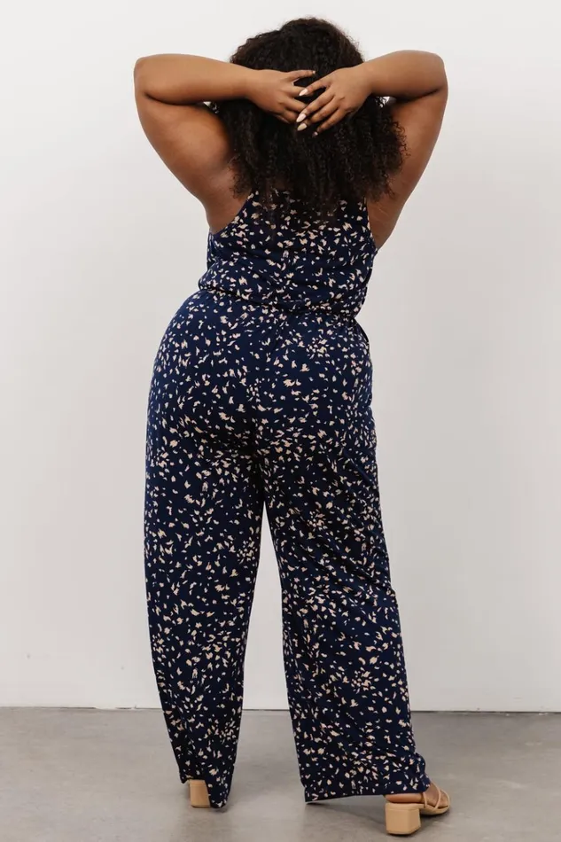 Baltic Born Jumpsuits and Rompers Sade Jumpsuit Navy Print 8211 Women Baltic Born Jumpsuits and Rompers Sade Jumpsuit Navy Print 8211 Women
