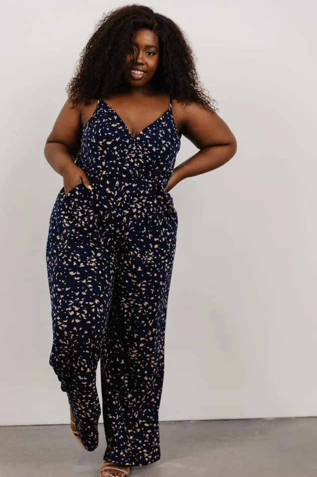Baltic Born Jumpsuits and Rompers Sade Jumpsuit Navy Print 8211 Women Baltic Born Jumpsuits and Rompers Sade Jumpsuit Navy Print 8211 Women
