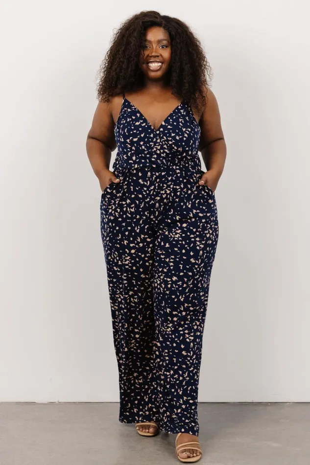 Baltic Born Jumpsuits and Rompers Sade Jumpsuit Navy Print 8211 Women Baltic Born Jumpsuits and Rompers Sade Jumpsuit Navy Print 8211 Women