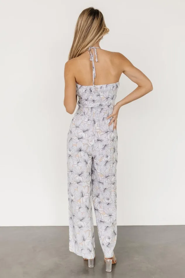 Baltic Born Jumpsuits and Rompers Santa Ana Halter Jumpsuit Taupe White 8211 Women Baltic Born Jumpsuits and Rompers Santa Ana Halter Jumpsuit Taupe White 8211 Women