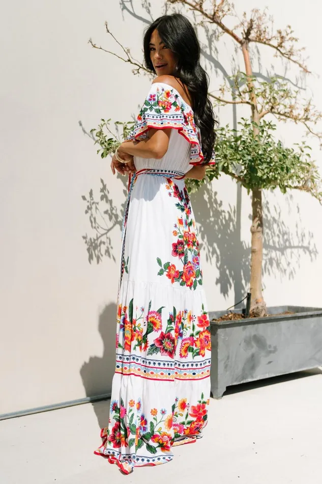 Baltic Born Maxi Dresses Alejandra Maxi Dress Ivory Multi Floral 8211 Women Baltic Born Maxi Dresses Alejandra Maxi Dress Ivory Multi Floral 8211 Women