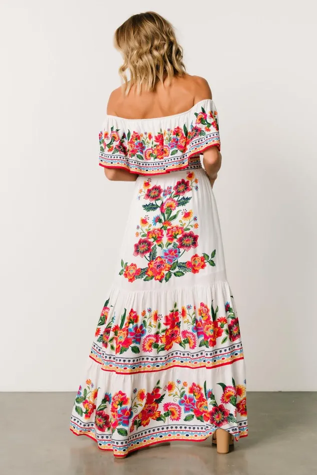 Baltic Born Maxi Dresses Alejandra Maxi Dress Ivory Multi Floral 8211 Women Baltic Born Maxi Dresses Alejandra Maxi Dress Ivory Multi Floral 8211 Women