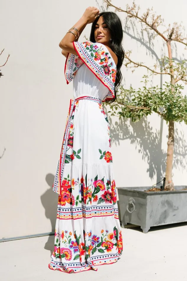Baltic Born Maxi Dresses Alejandra Maxi Dress Ivory Multi Floral 8211 Women Baltic Born Maxi Dresses Alejandra Maxi Dress Ivory Multi Floral 8211 Women