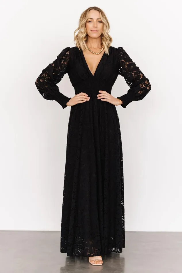 Baltic Born Maxi Dresses Aphrodite Lace Maxi Dress Black 8211 Women