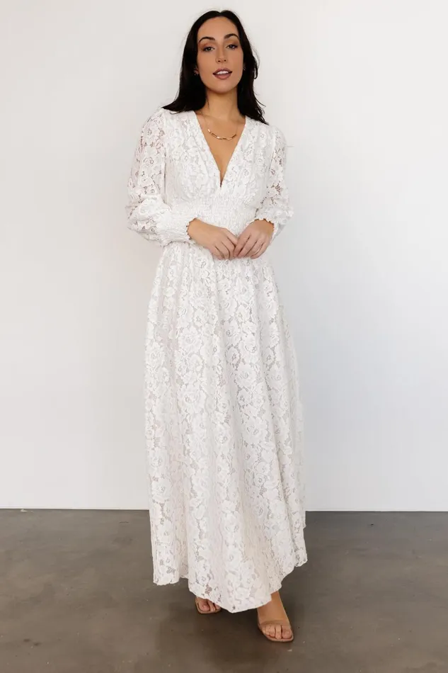 Baltic Born Maxi Dresses Aphrodite Lace Maxi Dress Off White 8211 Women