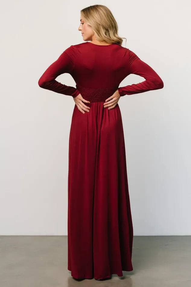 Baltic Born Maxi Dresses Arianna Maxi Dress Wine 8211 Women Baltic Born Maxi Dresses Arianna Maxi Dress Wine 8211 Women