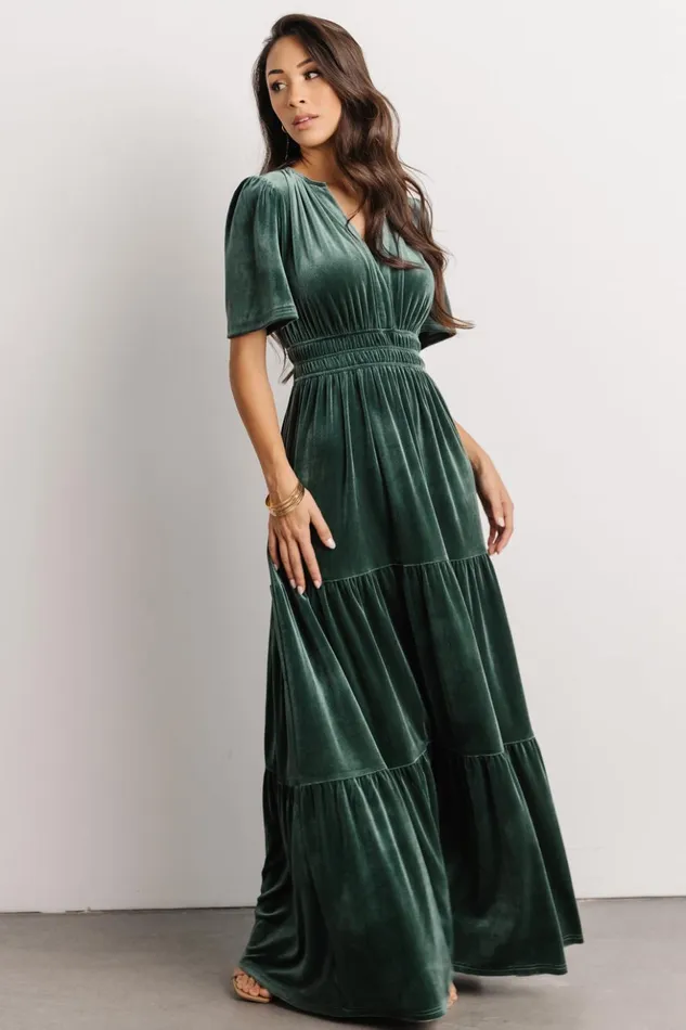Baltic Born Maxi Dresses Artemis Velvet Maxi Dress Deep Lagoon 8211 Women Baltic Born Maxi Dresses Artemis Velvet Maxi Dress Deep Lagoon 8211 Women